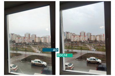 Замена разбитого стеклопакета